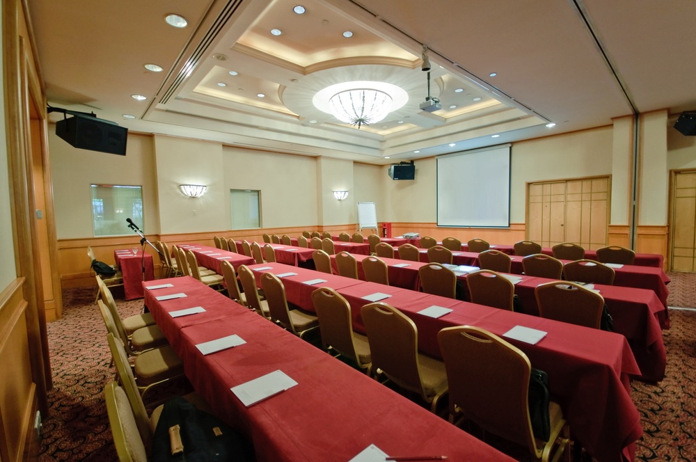pro audio in banquet or meeting room at houston hotel